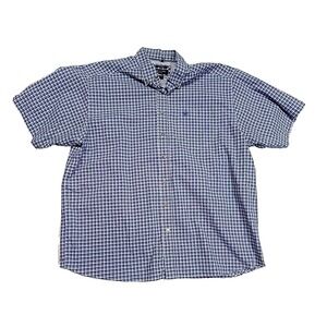 Ariat Pro Series Blue Western Cowboy Short-Sleeve Vented Shirt Men's XXL